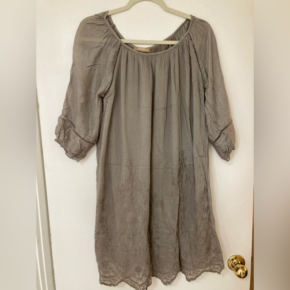 Boho scoop neck dress